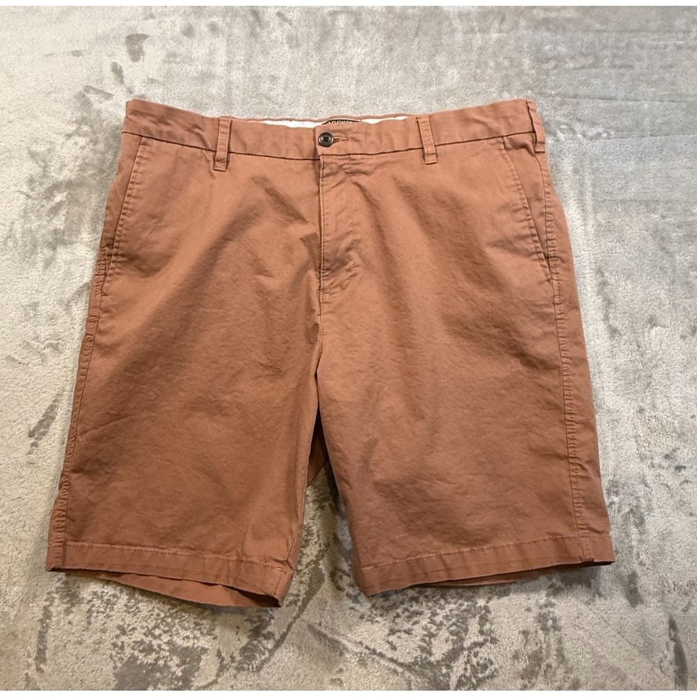 Dockers Supreme Flex Men's Brown Chino Shorts Size 38 WaterLess Stretch Casual‎